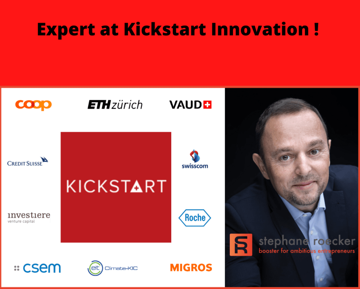 Nomination as an expert at Kickstart Innovation (Switzerland)