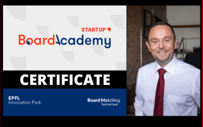 Certified Board member for startups in Switzerland
