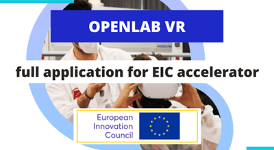 Business coach for the full proposal to EIC accelerator - Virtual Lab Environment