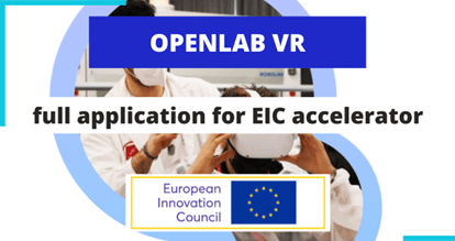 Business coach for the full proposal to EIC accelerator – Virtual Lab Environment